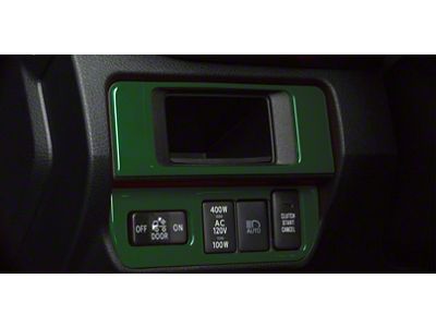 Dim Light 3-Switch Control Accent Trim; Army Green (16-23 Tacoma)