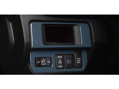 Dim Light 4-Switch Control Accent Trim; Cavalry Blue (16-23 Tacoma)