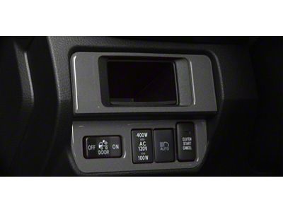 Dim Light 4-Switch Control Accent Trim; Charcoal Silver (16-23 Tacoma)