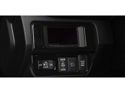 Dim Light 4-Switch Control Accent Trim; Gloss Black (16-23 Tacoma)