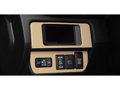 Dim Light 4-Switch Control Accent Trim; Quicksand Tan (16-23 Tacoma)