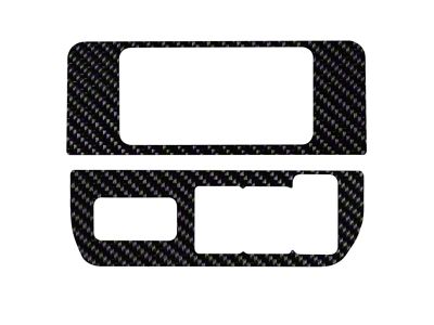 Dim Light 4-Switch Control Accent Trim; Raw Carbon Fiber (16-23 Tacoma)