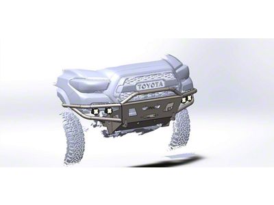 DIY Hybrid Front Bumper; Raw Steel (16-23 Tacoma)