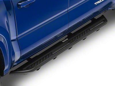 Go Rhino Dominator Xtreme DT Side Step Bars; Textured Black (24-25 Tacoma Double Cab)