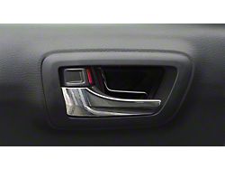 Door Handle Insert Accent Trim; Gloss Black (16-23 Tacoma)