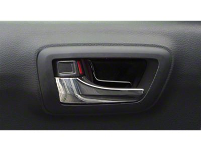 Door Handle Insert Accent Trim; Gloss Black (16-23 Tacoma)