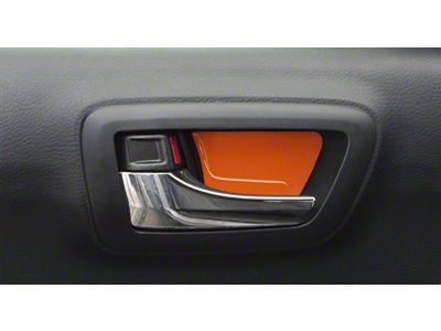 Door Handle Insert Accent Trim; Gloss Orange (16-23 Tacoma)