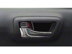 Door Handle Insert Accent Trim; Matte Black (16-23 Tacoma)