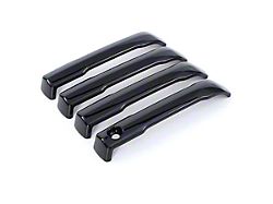 Door Handle Overlays; Gloss Black (24-26 Tacoma, Excluding SR, SR5)
