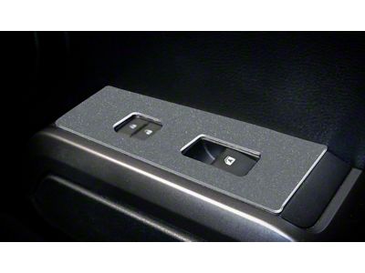 Door Switch Panel Accent Trim; Charcoal Silver (16-23 Tacoma)