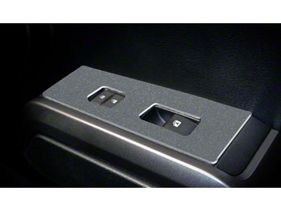 Door Switch Panel Accent Trim; Charcoal Silver (16-23 Tacoma Access Cab)