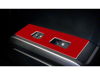 Door Switch Panel Accent Trim; Gloss TRD Red (16-23 Tacoma Access Cab)