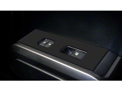 Door Switch Panel Accent Trim; Matte Black (16-23 Tacoma)