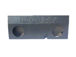 Dual 10-Inch Behind Seat Subwoofer Box; Carpeted (05-23 Tacoma Double Cab w/ Power Sliding Rear Window)