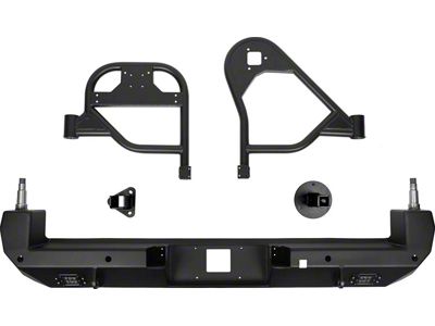 Dual Swing Out Rear Bumper; Black (16-23 Tacoma)