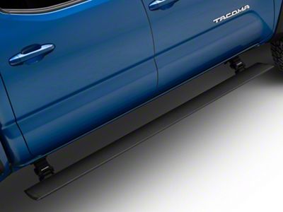 Go Rhino E-BOARD E1 Electric Running Boards; Protective Bedliner Coating (16-23 Tacoma Double Cab)