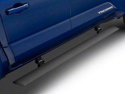 Go Rhino E-BOARD E1 Electric Running Boards; Textured Black (24-25 Tacoma Double Cab)
