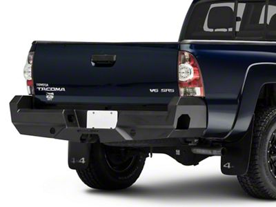 Elevation Rear Bumper; Fine Textured Black (05-15 Tacoma)