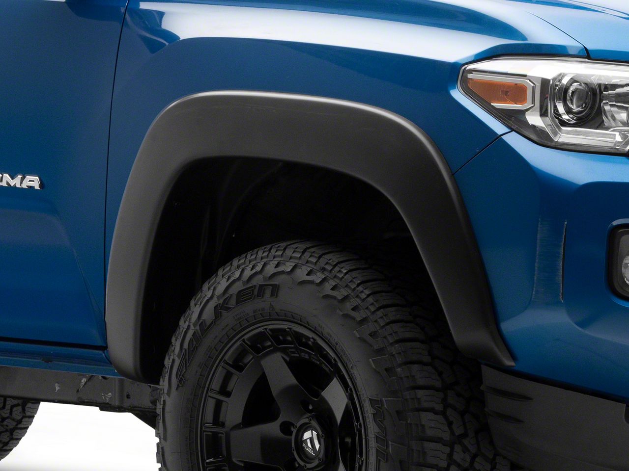 Elite Series Sport Style Fender Flares Front and Rear Smooth Black 16 23 Tacoma