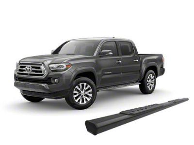 Epic Aluminum Running Boards; Black (05-23 Tacoma Double Cab)