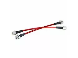 Extended Rear Brake Lines; Smoke Black (05-23 Tacoma)
