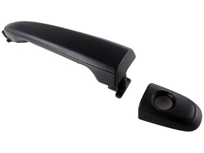 Exterior Door Handle; Textured Black; Front Driver Side (05-12 Tacoma)