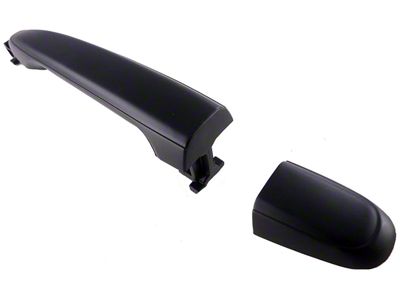 Exterior Door Handle; Textured Black; Front Passenger Side (05-12 Tacoma)