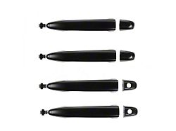 Exterior Door Handles; Front and Rear; Paint to Match Black (05-15 Tacoma)