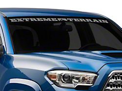 SEC10 ExtremeTerrain Windshield Banner; Frosted (05-25 Tacoma)