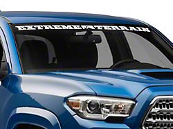 SEC10 ExtremeTerrain Windshield Banner; White (05-25 Tacoma)
