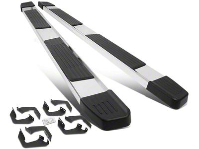 Flat Running Boards; Stainless Steel (05-23 Tacoma Double Cab)