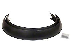 Flexy Flare Extra Wide No-Lip Side Mount Rubber Fender Extensions; 4.25-Inch x 58-Inch (Universal; Some Adaptation May Be Required)