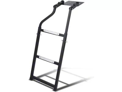 Foldable Tailgate Ladder; Black