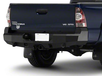 Fortis Rear Bumper; Textured Black (05-15 Tacoma)