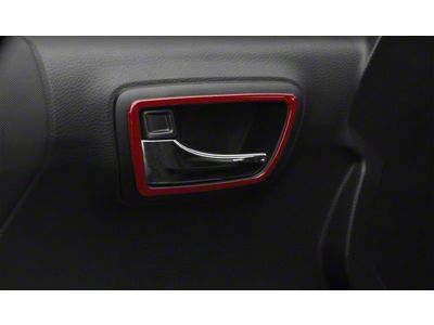 Front Door Handle Surround Accent Trim; Ruby Red (16-23 Tacoma)