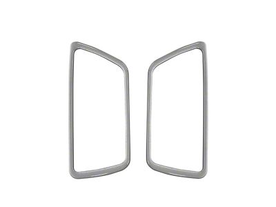 Front Door Handle Surround Accent Trim; Turbo Silver (16-23 Tacoma)