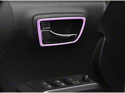 Front and Rear Door Handle Surround Accent Trim; Lavender Purple (16-23 Tacoma Double Cab)