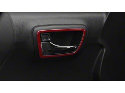 Front and Rear Door Handle Surround Accent Trim; Ruby Red (16-23 Tacoma Double Cab)
