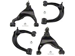 Front Upper and Lower Control Arms with Ball Joint Kit (05-15 6-Lug Tacoma)
