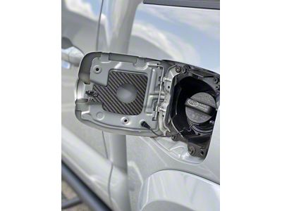 Gas Cap Holder; Raw Carbon Fiber (16-23 Tacoma)