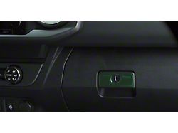 Glove Box Handle Accent Trim; Army Green (16-23 Tacoma)