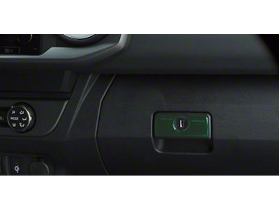 Glove Box Handle Accent Trim; Army Green (16-23 Tacoma)