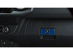 Glove Box Handle Accent Trim; Blazing Blue (16-23 Tacoma)
