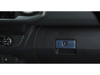 Glove Box Handle Accent Trim; Cavalry Blue (16-23 Tacoma)