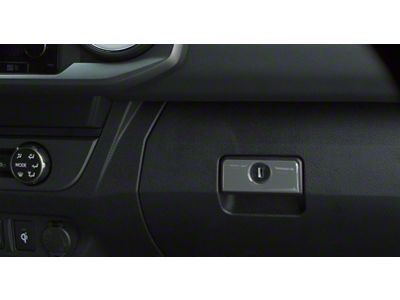 Glove Box Handle Accent Trim; Cement Gray (16-23 Tacoma)