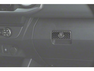 Glove Box Handle Accent Trim; Forged Carbon Fiber (16-23 Tacoma)