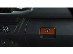 Glove Box Handle Accent Trim; Inferno (16-23 Tacoma)