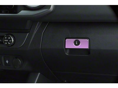 Glove Box Handle Accent Trim; Lavender Purple (16-23 Tacoma)