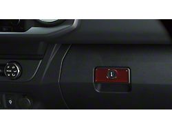 Glove Box Handle Accent Trim; Ruby Red (16-23 Tacoma)
