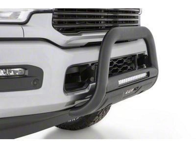 Bull Bar with LED Light Bar; Black (05-15 Tacoma)